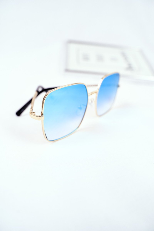 Women's Sunglasses Prius PRE-14 Gold Blue Mirror Gradient