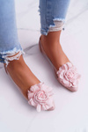 Women's Lu Boo Pink Ballerinas With Flower Transparent Dairin