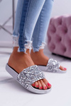 Women's Flip Flops Silver Glamour