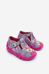 Buty Papcie Befado Wiewiórki 110P467 Szaro-Różowe