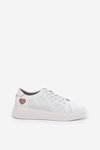 Women's Leather Sneakers On Platform Vinceza 88018 White