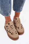 Women's Sneakers on Platform Panterka Beige Denissa