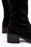 Women's Flat Heeled Ankle Boots Black Aviare