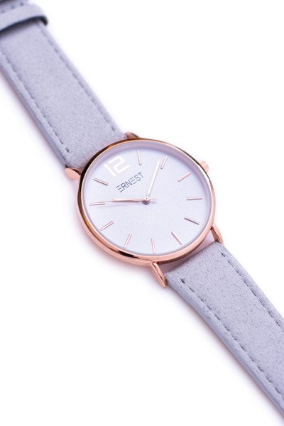 Damski Szary Zegarek Ernest Różowo Złota Koperta Miami