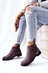 Women's boots suede Grey Numbero