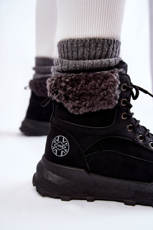 Warm Boots Trappers Lee Cooper LCJ-22-44-1362 Black