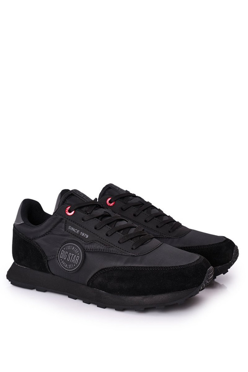 Męskie Sportowe Buty Memory Foam Big Star HH174250 Czarne
