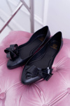 Black rubber ballerinas Lu Boo Big Bow