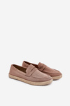 Men's Moccasins With Braiding Dark Beige Fiamar