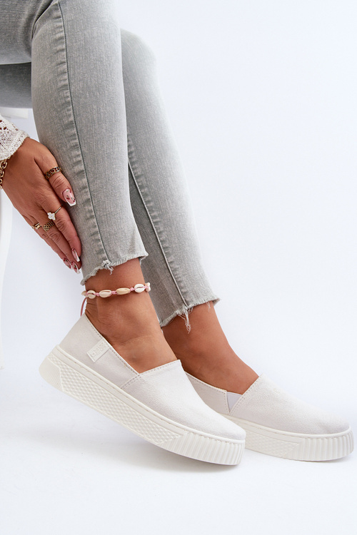 Women's Platform Sneakers NN276006 Memory Foam System White