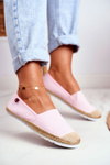 Women's Espadrilles Braided Sole Pink Big Star DD274728