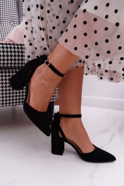 Women's Stiletto High Heel Sandals Black Samantha