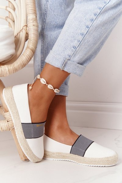 Espadryle Pleciona Podeszwa Big Star Białe HH274480