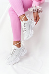 Women's Sneakers On A Chunky Sole White Good Mood