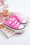 Children's Sneakers With Velcro Pink Bernie