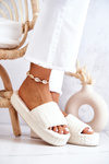 Slippers On The Platform Light beige Lilly