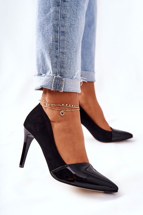 Leather Stilettos Monnari 0170-020 Black