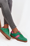 Suede Women's Sneakers Vinceza 79576 Green