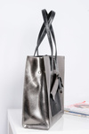 Large Silver Women's Shopper Handbag + Smaller Purse