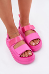 Women's Platform Sandals With Straps Fuchsia Nitepira
