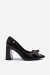 Black Bow Pump Heels by Ariemessa