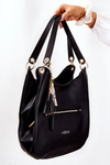 Classic Leather Handbag NOBO M3220-C020 Black