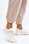 Sneakersy Damskie Wsuwane Białe Myles
