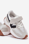 Dziecięce Sneakersy Na Rzep Szare Tezzu 