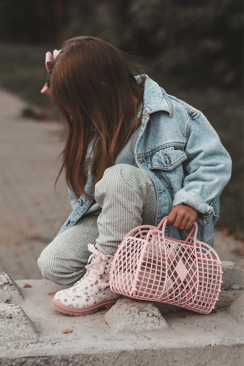 Kids' Insulated Zip-up Boots Pink Dolida
