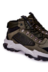 Buty Trekkingowe Skórzane Wiązane Big Star Khaki II174202