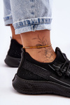 Buty Sportowe Wsuwane Damskie Czarne Hold Me! JHY260