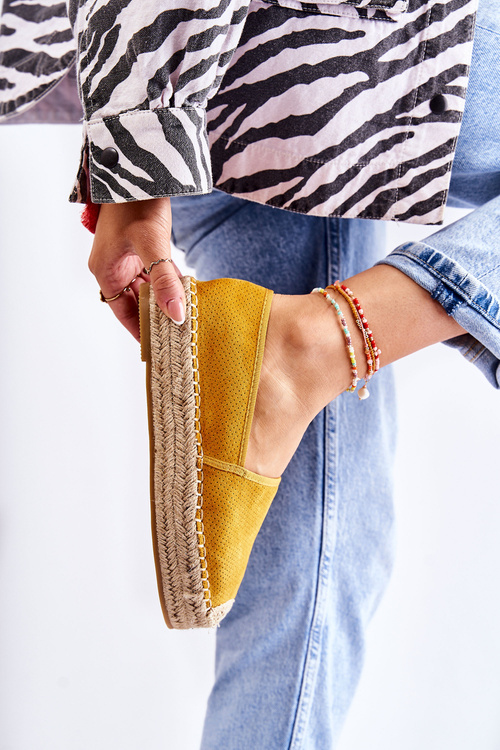 Women's Espadrilles On The Platform Yellow Marise