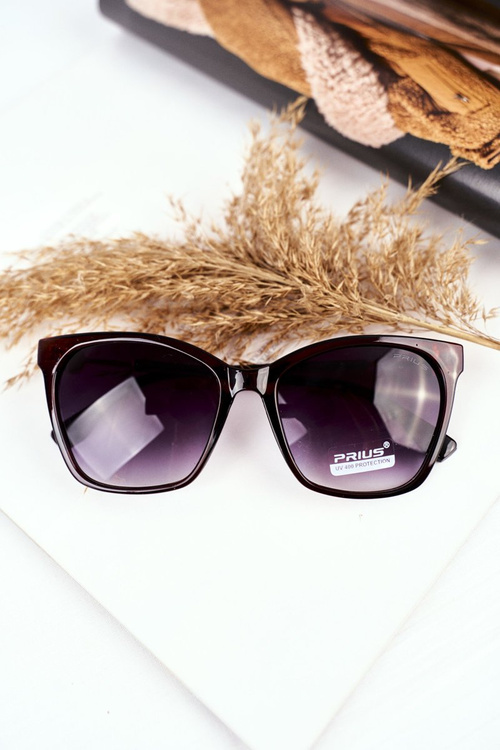 Women's Sunglasses Brown Prius PR-V7/2 Black Gradient