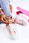 Women's Sneakers On The Platform Pink Comes 