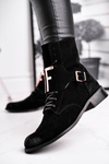 Women’s Suede Boots Black Nicole 2591