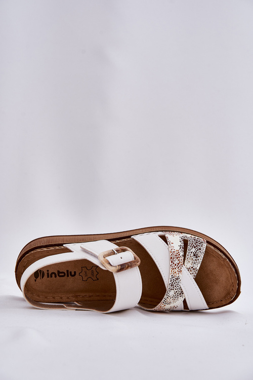 Women's Sandals With Buckle Inblu GS000056 White