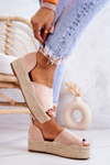 Espadrilles Sandals On The Nude Dolores Platform
