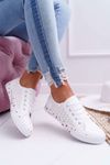 Women's Sneakers In Floral Openwork White Loriann