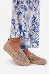 Espadryle Damskie Z Plecionką Beżowe Vinceza 13625