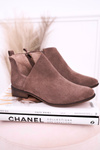Women's Boots With A Cut Suede Brown Clarence