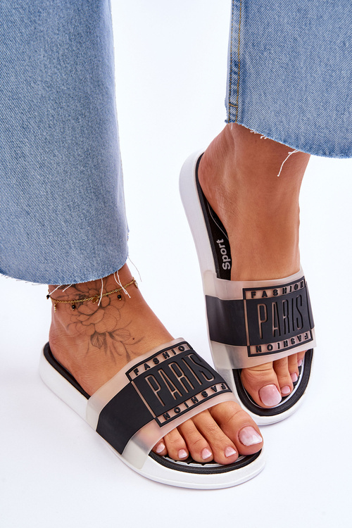 Women's Sport Slippers Black Sunrise