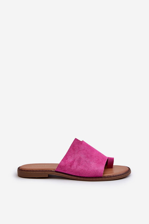 Women's Suede Flip-Flops Pink Amite