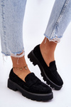 Classic Suede Loafers Loafers Black Corrin