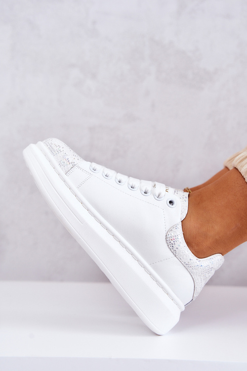 Buty Sportowe Sneakersy Damskie Białe GOE JJ2N4053