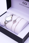 Giorgio Dario Set Silver Watch Two Bracelets