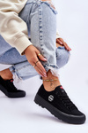 Trampki Niskie Damskie Platforma Czarne Lee Cooper LCW-23-44-1652L