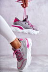Women's Sneakers Memory Foam System Big Star KK274030 Grey