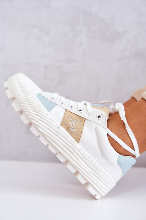 Tenisówki Damskie BIG STAR Białe JJ274480