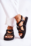 Women's Fashionable Sandals Braided Black Amparo