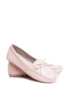 Women's Suede Mokassins S.Barski A199 Beige